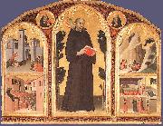 Simone Martini Blessed Agostino Novello Altarpiece oil painting on canvas